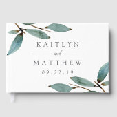 Het Collectie van het botanische Bliss Wedding Gastenboek (Voorkant)