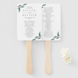 Het Collectie van het botanische Bliss Wedding Handwaaier