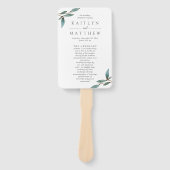 Het Collectie van het botanische Bliss Wedding Handwaaier (Voorkant)