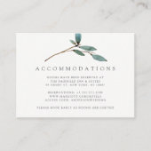 Het Collectie van het botanische Bliss Wedding Informatiekaartje (Voorkant)