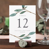 Het Collectie van het botanische Bliss Wedding Kaart