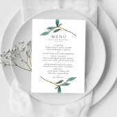 Het Collectie van het botanische Bliss Wedding Menu