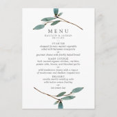 Het Collectie van het botanische Bliss Wedding Menu (Voorkant)