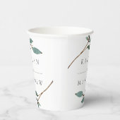 Het Collectie van het botanische Bliss Wedding Papieren Bekers (Rechts)