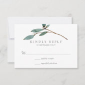 Het Collectie van het botanische Bliss Wedding RSVP Kaartje (Voorkant)