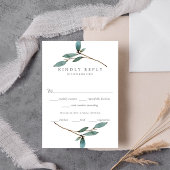 Het Collectie van het botanische Bliss Wedding RSVP Kaartje
