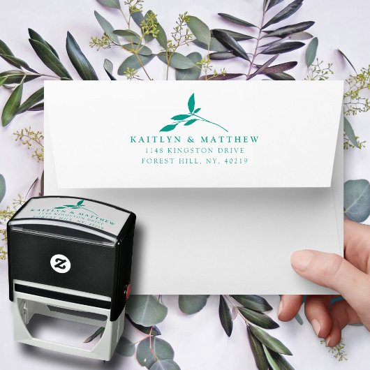 Het Collectie van het botanische Bliss Wedding Zelfinktende Stempel