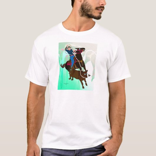 Het Collectie van het Calf Roper-Whimsical Horse T-shirt (Voorkant)