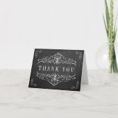 Het  Collectie van het Chalkboard Wedding Bedankkaart (Voorkant)