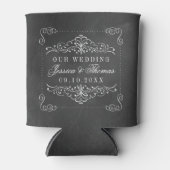 Het Collectie van het Chalkboard Wedding Blikjeskoeler (Voorkant)