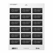 Het  Collectie van het Chalkboard Wedding - Etiket (Full Sheet)