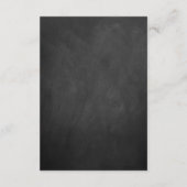 Het  Collectie van het Chalkboard Wedding Informatiekaartje (Achterkant)