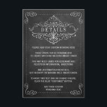 Het  Collectie van het Chalkboard Wedding Informatiekaartje<br><div class="desc">Het chalkboard bruiloft collectie is het perfecte ontwerp voor iedereen die een romantisch antiek themafeest plant. Deze sjabloon kan worden gebruikt om de volgende soorten kaarten te creëer... · Detail Kaarten · Informatie Kaarten · Accommodatie Kaarten · Richting Kaarten · Bruiloft Website Kaarten · Gift Registry Kaarten · Wishing Well...</div>