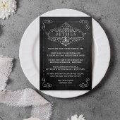 Het  Collectie van het Chalkboard Wedding Informatiekaartje