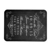 Het  Collectie van het Chalkboard Wedding Magneet (Horizontaal)