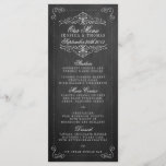 Het  Collectie van het Chalkboard Wedding - Menus Menu<br><div class="desc">Het  Collectie van het Wedden van het Chalkboard - de Kaarten van het Menu.</div>