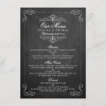 Het  Collectie van het Chalkboard Wedding - Menus Menu<br><div class="desc">Het  Collectie van het Wedden van het Chalkboard - de Kaarten van het Menu.</div>