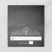 Het  Collectie van het Chalkboard Wedding Plaatskaartje (Buitenkant ongevouwen)