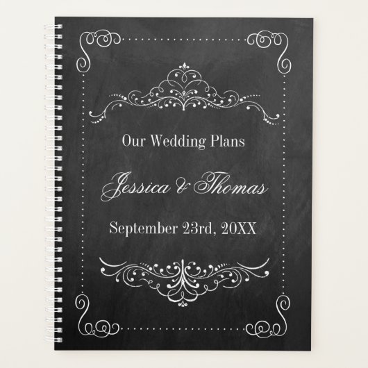 Het Collectie van het Chalkboard Wedding Planner (Voorkant)