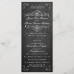 Het  Collectie van het Chalkboard Wedding - Progra Programmakaart<br><div class="desc">Het  Chalkboard Wedding Collectie - Programma-Kaarten.</div>
