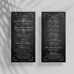 Het  Collectie van het Chalkboard Wedding - Progra Programmakaart<br><div class="desc">Het  Chalkboard Wedding Collectie - Programma-Kaarten.</div>