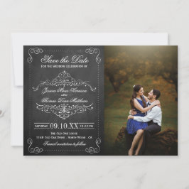 Het Collectie van het Chalkboard Wedding Save The Date