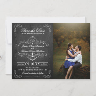 Het  Collectie van het Chalkboard Wedding Save The Date