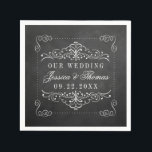 Het  Collectie van het Chalkboard Wedding Servet<br><div class="desc">De  Chalkboard bruiloft Collectie servetten.</div>