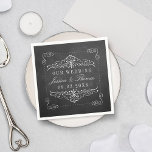 Het  Collectie van het Chalkboard Wedding Servetten<br><div class="desc">De  Chalkboard bruiloft Collectie servetten.</div>