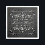 Het  Collectie van het Chalkboard Wedding Servetten<br><div class="desc">De  Chalkboard bruiloft Collectie servetten.</div>