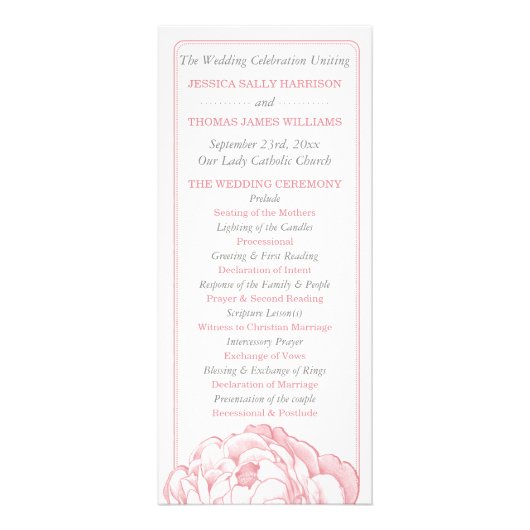 Het  Collectie van het Floral Wedding programma va (Voorkant)