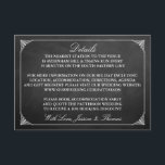 Het  Collectie van het huwelijk in Chalkboard Informatiekaartje<br><div class="desc">Eenvoudig maar toch elegant, het huwelijksbord bruiloft collectie is een prachtig ontwerp dat perfect is voor elke trendy bruiloft. Deze detailkaarten kunnen voor uw speciale gelegenheid worden gepersonaliseerd en zouden de perfecte tussenvoegselkaart voor uw huwelijk, vrijgezellenfeest, verlovingspartij, verjaardagspartij en veel meer speciale gelegenheden maken. Voeg uw aangepaste formulering toe aan...</div>