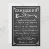 Het  Collectie van het huwelijk in Chalkboard Kaart (Voorkant)