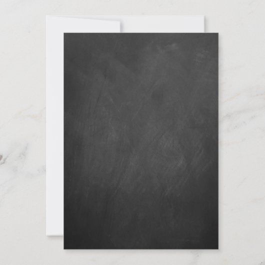 Het  Collectie van het huwelijk in Chalkboard Kaart (Achterkant)