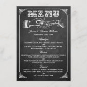 Het  Collectie van het huwelijk in Chalkboard Menu (Voorkant)