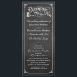 Het  Collectie van het huwelijk in Chalkboard Programmakaart<br><div class="desc">Eenvoudig maar elegant, het trouwbord van het huwelijk is een verbluffend design dat perfect is voor elke trendy bruiloft. Deze programma's kunnen voor uw speciale gelegenheid worden gepersonaliseerd en maken de perfecte service voor uw bruiloft, vrijgezellenfeest, verlovingsfeest, verjaardagsfeest en nog veel meer speciale gelegenheden. Voeg uw douanetekst aan dit ontwerp...</div>