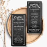 Het  Collectie van het huwelijk in Chalkboard Programmakaart<br><div class="desc">Eenvoudig maar elegant, het trouwbord van het huwelijk is een verbluffend design dat perfect is voor elke trendy bruiloft. Deze programma's kunnen voor uw speciale gelegenheid worden gepersonaliseerd en maken de perfecte service voor uw bruiloft, vrijgezellenfeest, verlovingsfeest, verjaardagsfeest en nog veel meer speciale gelegenheden. Voeg uw douanetekst aan dit ontwerp...</div>
