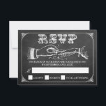 Het  Collectie van het huwelijk in Chalkboard RSVP Kaartje<br><div class="desc">Eenvoudig maar elegant, het trouwbord van het huwelijk is een verbluffend design dat perfect is voor elke trendy bruiloft. Deze RSVP-kaarten kunnen voor je speciale gelegenheid worden gepersonaliseerd en maken de perfecte insteekkaart voor je bruiloft, vrijgezellenfeest, verlovingsfeest, verjaardagsfeest en nog veel meer speciale gelegenheden. Voeg uw douanetekst aan dit ontwerp...</div>