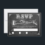 Het  Collectie van het huwelijk in Chalkboard RSVP Kaartje<br><div class="desc">Eenvoudig maar elegant, het trouwbord van het huwelijk is een verbluffend design dat perfect is voor elke trendy bruiloft. Deze RSVP-kaarten kunnen voor je speciale gelegenheid worden gepersonaliseerd en maken de perfecte insteekkaart voor je bruiloft, vrijgezellenfeest, verlovingsfeest, verjaardagsfeest en nog veel meer speciale gelegenheden. Voeg uw douanetekst aan dit ontwerp...</div>