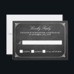 Het  Collectie van het huwelijk in Chalkboard RSVP Kaartje<br><div class="desc">Eenvoudig maar elegant, het trouwbord van het huwelijk is een verbluffend design dat perfect is voor elke trendy bruiloft. Deze RSVP-kaarten kunnen voor je speciale gelegenheid worden gepersonaliseerd en maken de perfecte insteekkaart voor je bruiloft, vrijgezellenfeest, verlovingsfeest, verjaardagsfeest en nog veel meer speciale gelegenheden. Voeg uw douanetekst aan dit ontwerp...</div>
