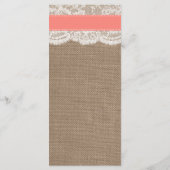 Het Collectie van het Koraalrivierhuwelijk Menu (Achterkant)