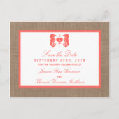 Het Collectie van het Koraalzeepaardbeugel Aankondigingskaart (Voorkant)