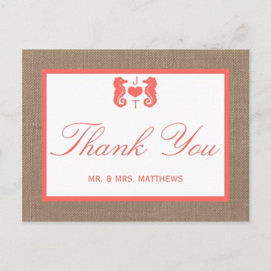 Het Collectie van het Koraalzeepaardbeugel Briefkaart (Voorkant)