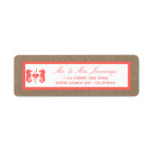 Het Collectie van het Koraalzeepaardbeugel Etiket (Voorkant)