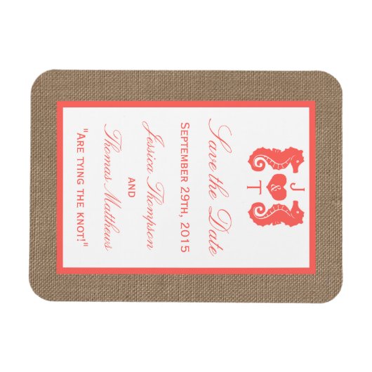 Het Collectie van het Koraalzeepaardbeugel Magneet (Horizontaal)