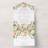 Het Collectie van het lentesovenhuwelijk All In One Uitnodiging (Binnen)