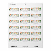 Het Collectie van het lentesovenhuwelijk Etiket (Full Sheet)