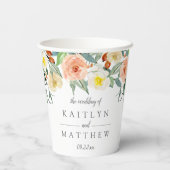 Het Collectie van het lentesovenhuwelijk Papieren Bekers (Achterkant)