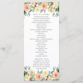 Het Collectie van het lentesovenhuwelijk Programmakaart (Achterkant)