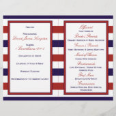 Het Collectie van het Rode en Navy Nautical Anchor (Achterkant)